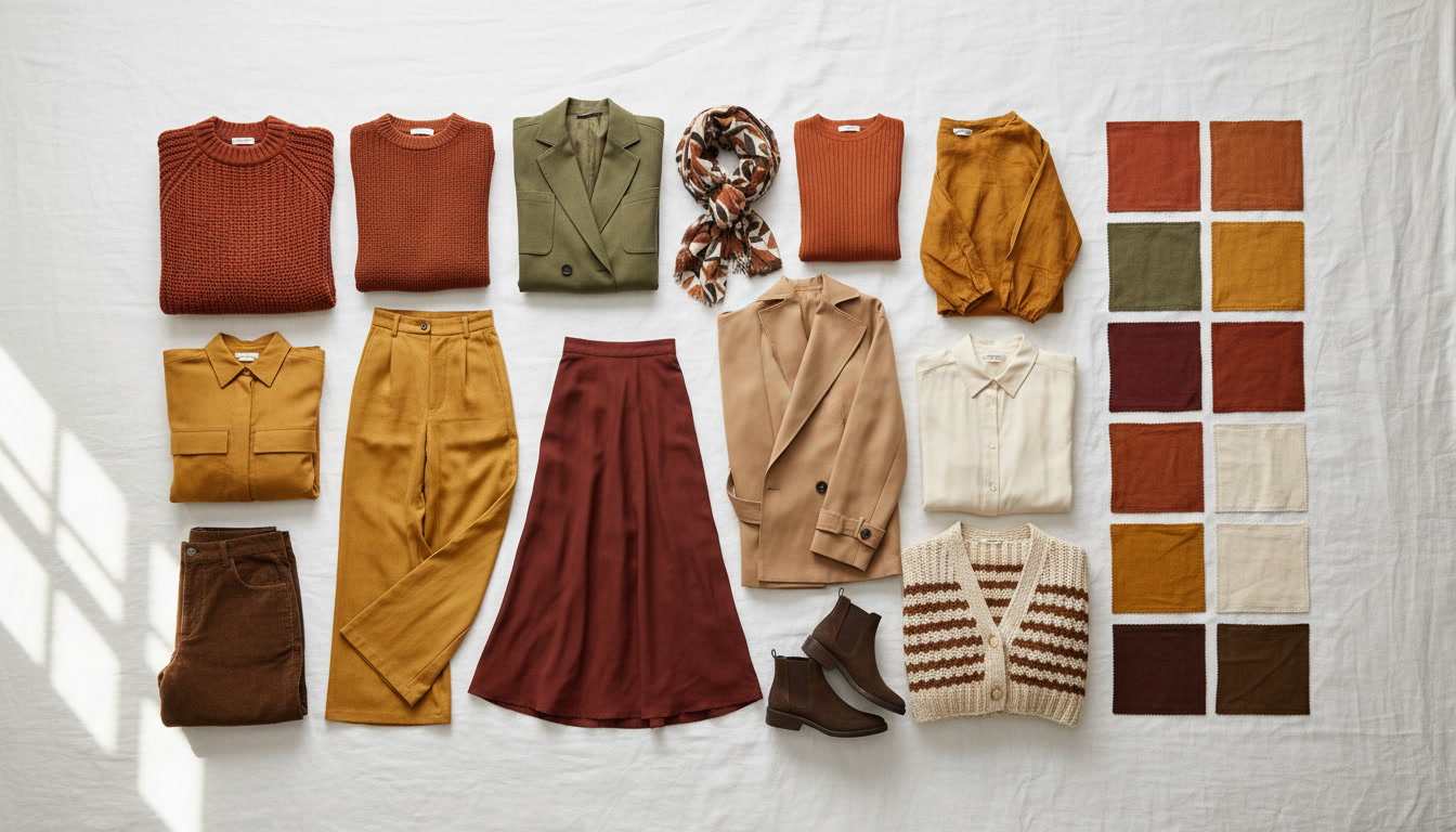 Palette de couleurs saison Automne chaudes